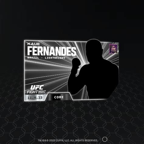 Kaue Fernandes Ufc Fight Night Set Core Nft For Sale