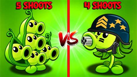 Pvz2 Mega Gatling Pea Vs Pea Pod Who Will Win Plant Vs Plant