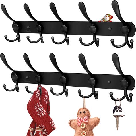 Amazon Bjiotun Coat Rack Wall Mount Pcs Heavy Duty Coat Hooks