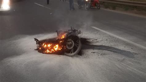 A Gazeta Motociclista Morre Carbonizado Em Acidente Na Rodovia Do