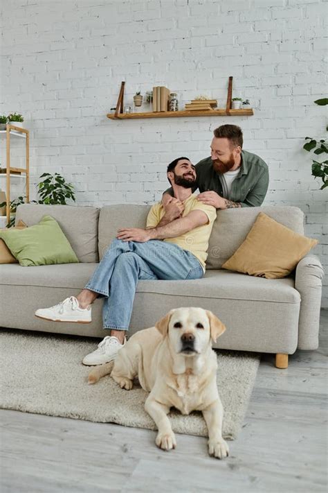 A Bearded Gay Couple Enjoys Quality Stock Photo Image Of Lgbtq