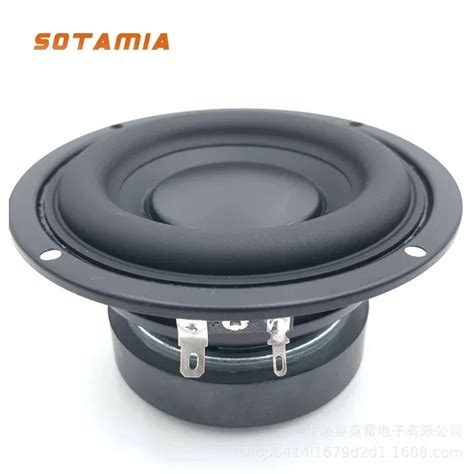 SOTAMIA 1Pcs 4 5 Inch Woofer Audio Speakers 4Ohm 30W Low Frequency Home