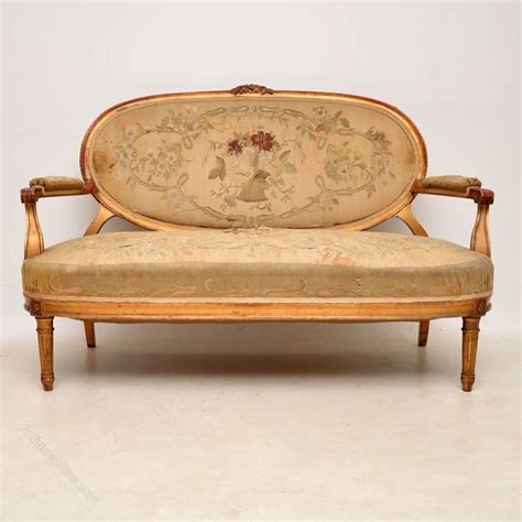 Antique French Gilt Wood Salon Sofa Antiques Atlas