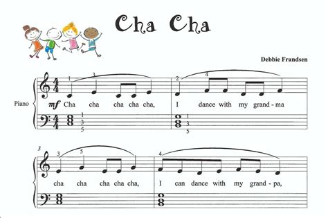 Hot Cross Buns Piano Sheet Music Cha Cha Butterflies Let S Play Music Lets Play Music