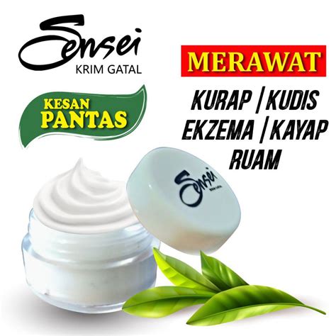 Sensei Krim Gatal Herba Tradisional Asli Mujarab Berkesan Ekzema