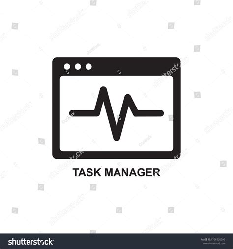 Task Manager Icon Management Icon Royalty Free Stock Vector