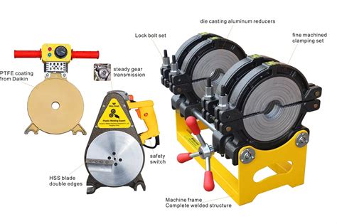 Manual Hdpe Pipe Jointing Machine For 63mm To 200mm Pipes Manual Butt