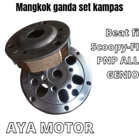 Jual Mangkok Set Kampas Ganda Honda Beat Fi Scoopy Fi Vario Fi