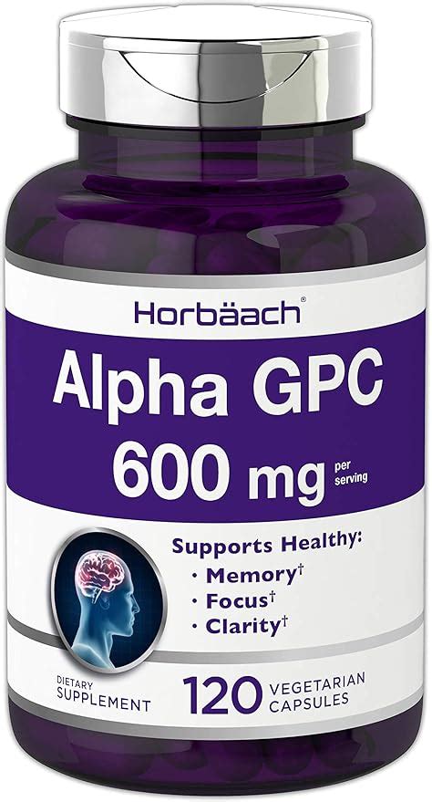 Amazon Alpha Gpc Mg Capsules Vegetarian Non Gmo