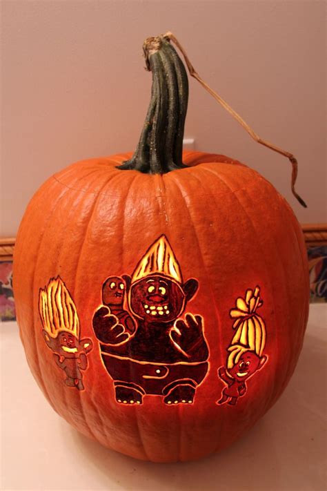 Trolls Pumpkin 2016 Pumpkin Carving Painted Pumpkins Carving