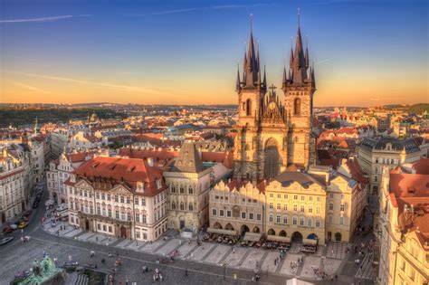 Sfondi Praga Repubblica Ceca Hdr Vista Dall Alto Citt X