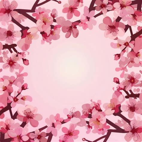 Download Pink Background with Cherry Blossoms Backgrounds Online - Creative Fabrica