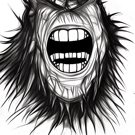 Sketchy Black And White Monster Creative Fabrica