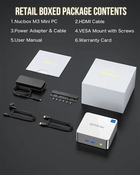Intel 12th Core i5 12450H Mini PC--NucBox M3