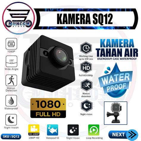 Jual SQ12 1080P Spy Camera Mini DV Kamera Sport Waterproof 30 M SQ 12