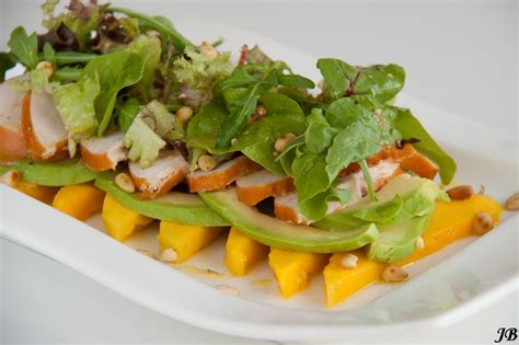 Carolines Blog Salade Van Mango Avocado En Gerookte Kip