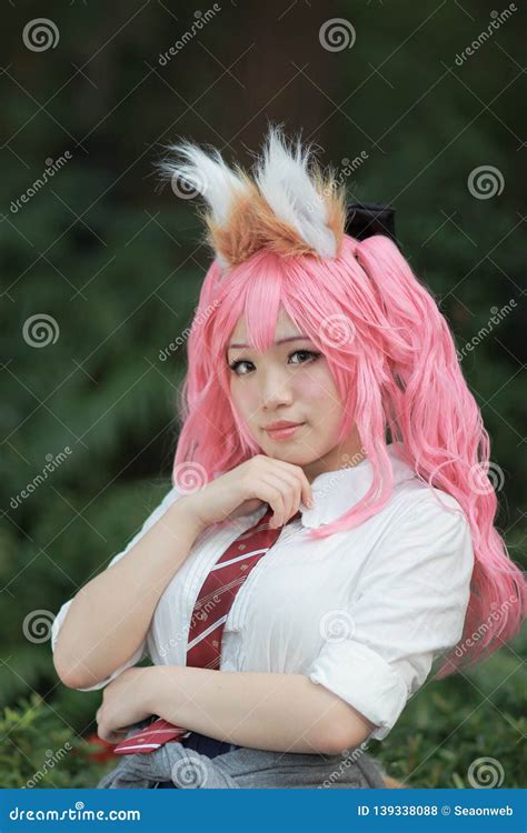 The Cosplayers Posing At The Fair Editorial Stock Photo Image Of