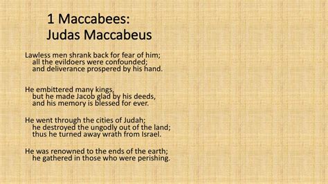 28+ 1 Maccabees Summary By Chapter - NamoSunnah