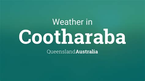 Weather for Cootharaba, Queensland, Australia