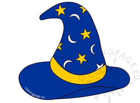 Wizard Hat clipart vector | Coloring Page