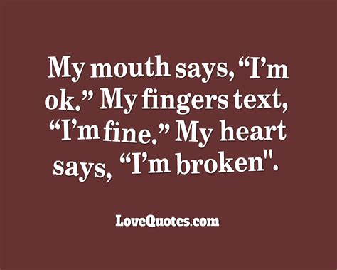 I'm Broken - Love Quotes