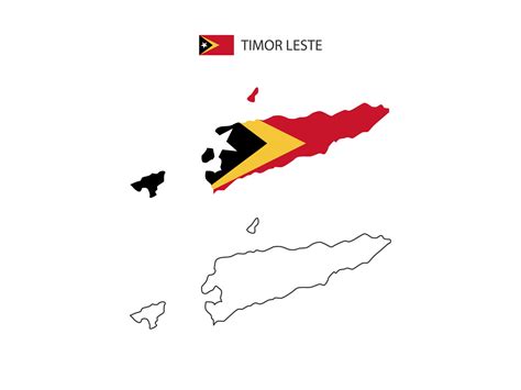 Vector De Ciudad De Mapa De Timor Leste Dividido Por Estilo De