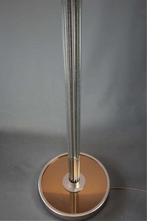 Art Deco Floor Lamp With Glass Rod Stem Art Furniture