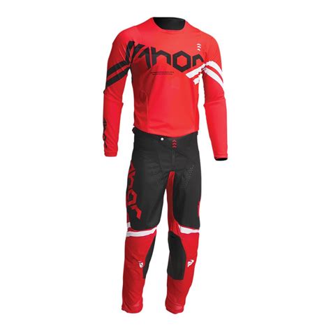 Pantaloni Motocross Thor Pulse Cube Pant Red Black Motoutlet