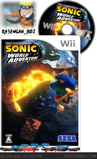 Sonic World Adventure Wii Box Art Cover by rasengan_boi