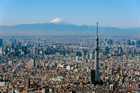 Overflightstock™ Tokyo Skytree Needle Tower Tallest Structure In