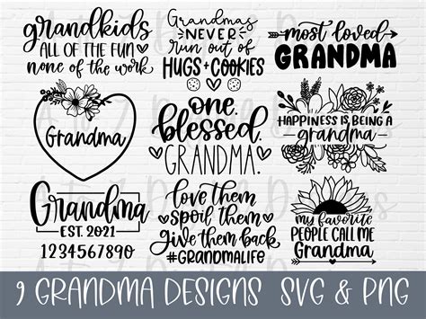 Nana Svg Blessed Grandma Svg Blessed Nana Svg Cricut Mimi Svg Cut Files