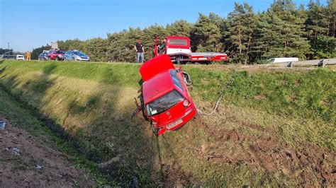 Wypadek na obwodnicy Kielce w ciągu ekspresowej S7 w Górkach