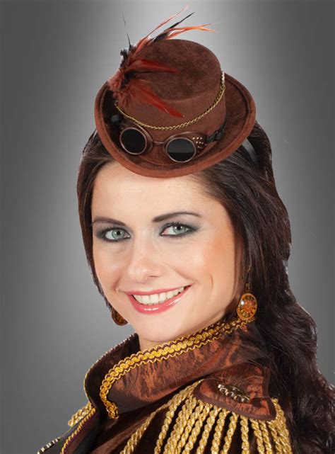 Steampunk Mini Zylinder Mit Brille