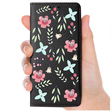 Etui Do Oppo Reno F G Zamykane Malowane Wz R Kwiaty Ze Szk Em