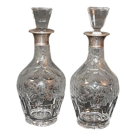 Antique Glass Bottles Old Bottles Glass Etching Etched Glass Liquor Glasses Murano Glass