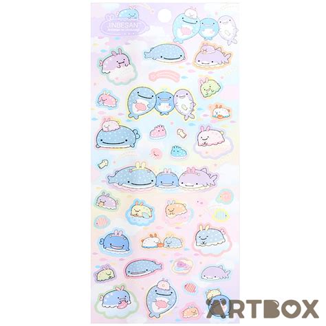 Buy San X Jinbesan Umiusagi Seabunny Seal Sticker Sheet Pink At Artbox