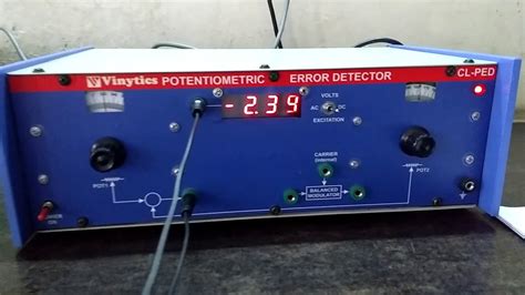 Potentiometric Error Detector Youtube