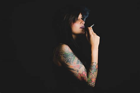 880+ Woman With Tattoo Smoking Stock Photos, Pictures & Royalty-Free ...