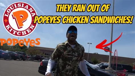 When Popeyes Runs Out Of Chicken Sandwiches Crazy Reaction Youtube