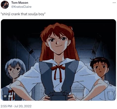 Shinji, Crank That Soulja Boy | Know Your Meme