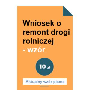 Wniosek O Odszkodowanie Od Zarz Dcy Drogi Wz R Pobierz