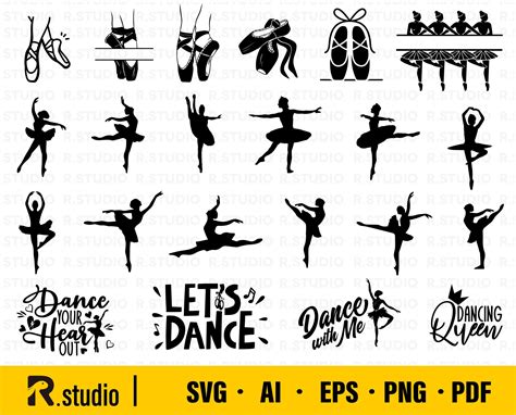 Ballet Svg Ballerina Svg Ballet Dancer Png Eps Ballet Silhouette Ballet Svg Files Dancer