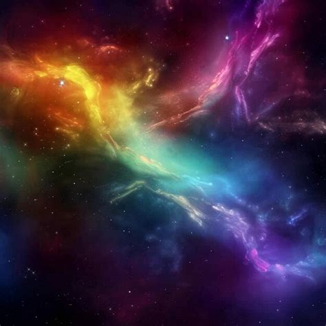 Premium Photo Colorful Space Filled With Stars Abstract Background