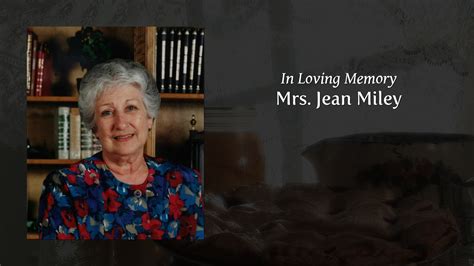 Mrs Jean Miley Tribute Video