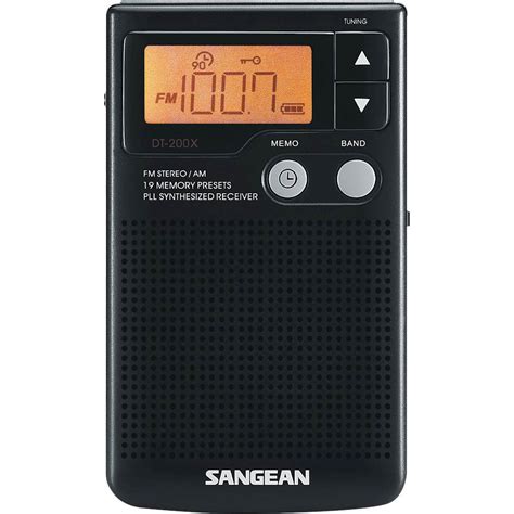 Best Buy Sangean AM FM Pocket Radio Black DT 200X