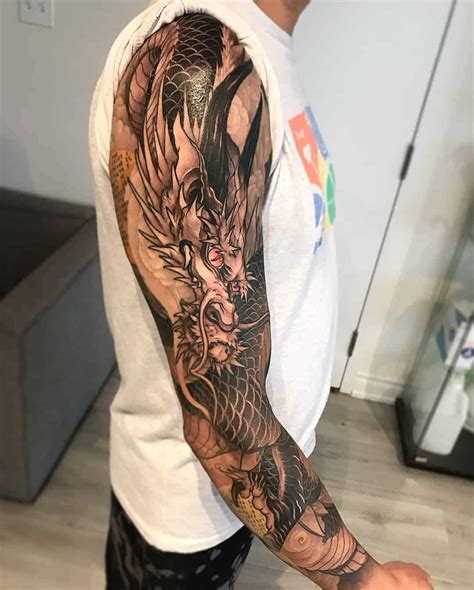 Chinese Dragon Tattoos On Arm