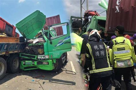 台61線桃園段聯結車、大貨車事故 15歲少年隨父出勤右小腿遭削斷 社會 自由時報電子報