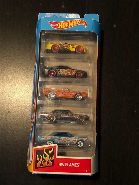 Hotwheels Flames 5 Pack Hobbies Toys Toys Games On Carousell