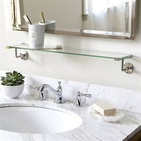 44 Perfect Glass Shelves Ideas For Bathroom Design Homystyle