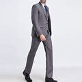 Plaids Gentleman Wedding Formal Three Pieces British Style Slim Blazers